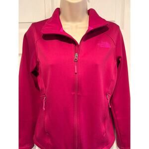 The North Face Windwall Jacket Women S Pink Full Zip Soft Shell Outdoor Gorpcore